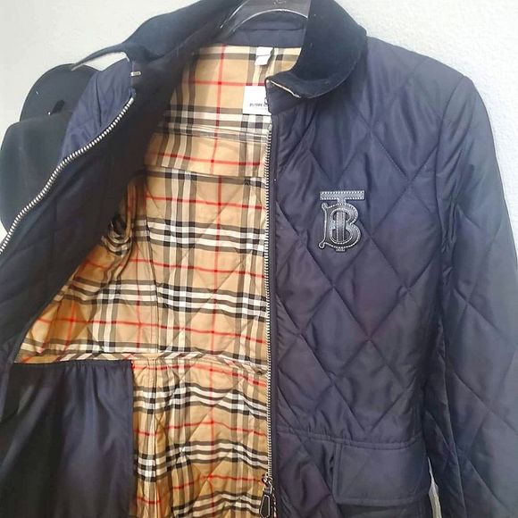 Burberry Monogram Motif Quilted Riding Jacket - Picture 4 of 6